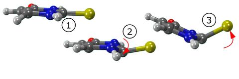 March 2025: Movie of bending molecule